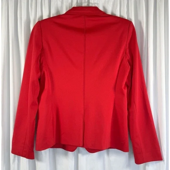 The Limited Red Single Button Blazer Polka Dot Lining M Preppy Academia 89-28 - Picture 7 of 13